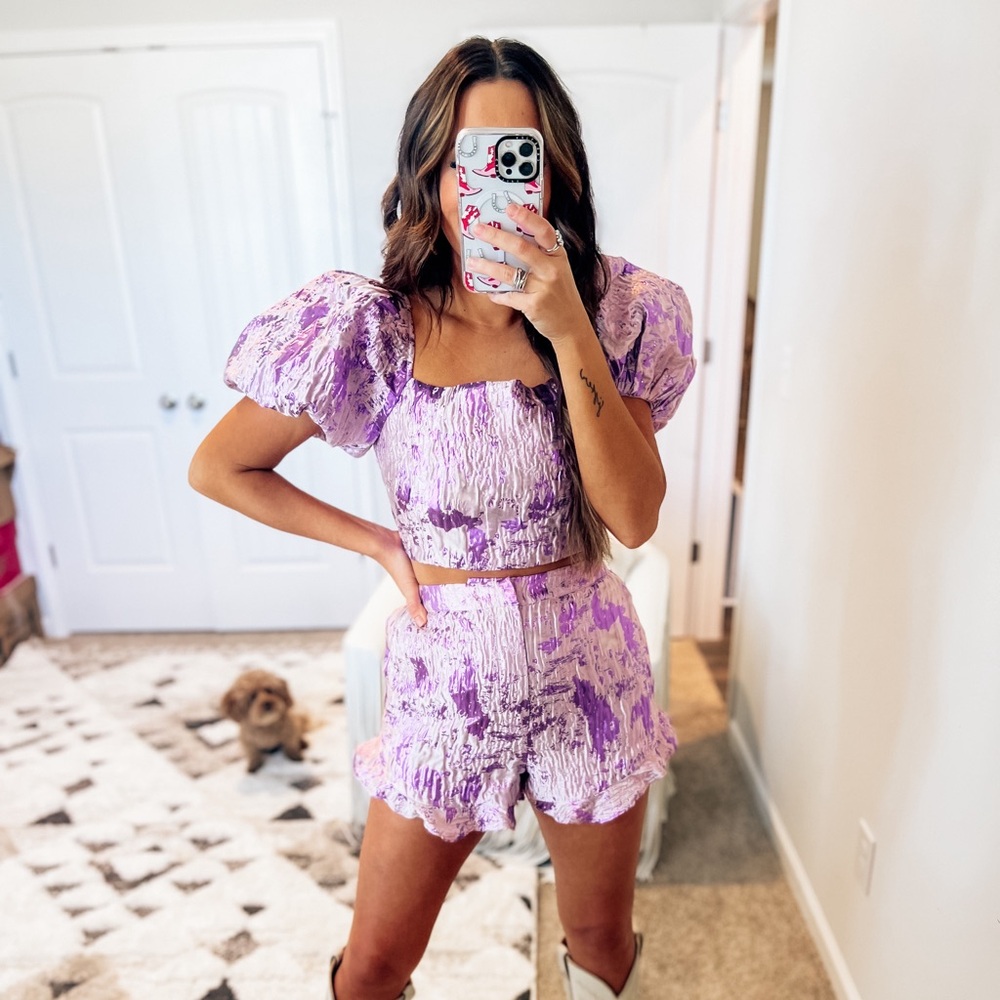 Buddy love purple two piece set brand new only worn for pictures